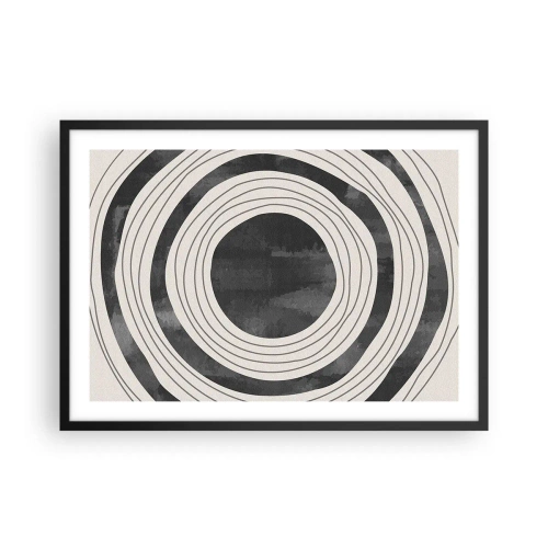 Poster în ramă neagră - Direct la subiect - 70x50 cm
