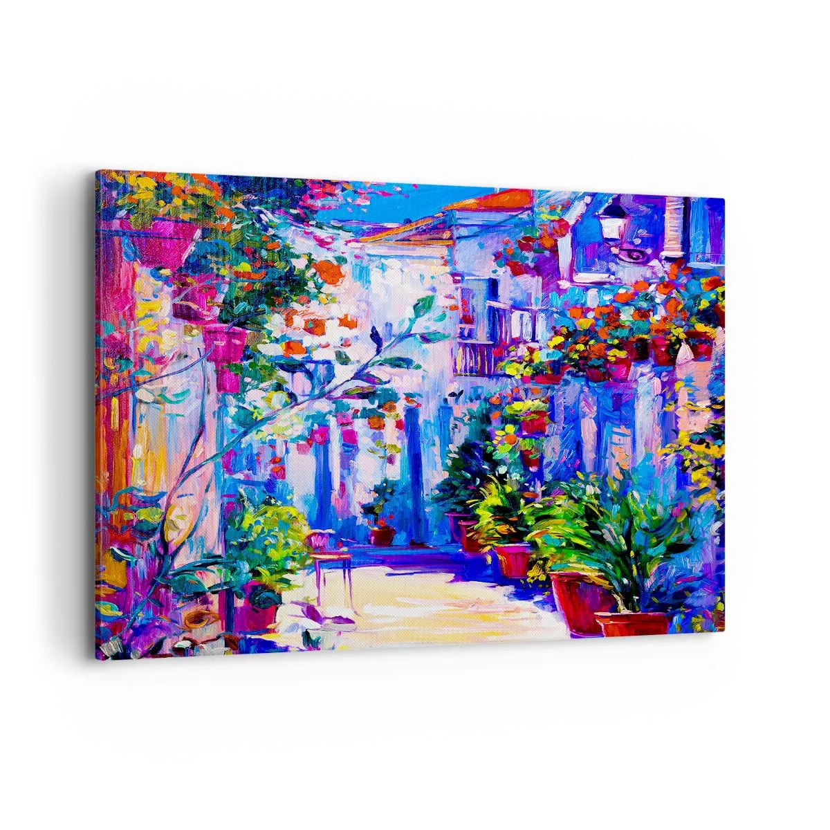 Tablou pe pânză - Impresie - străduță italiană - 100x70 cm