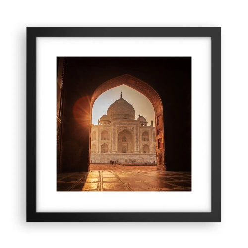 Poster în ramă neagră - Un monument al iubirii nepământene - 30x30 cm