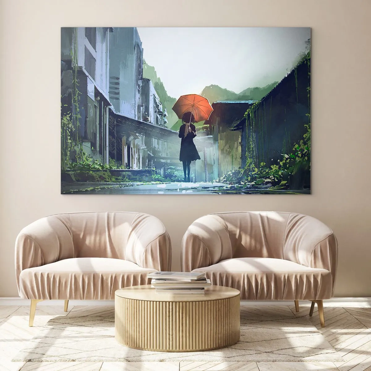 Tablou pe sticlă - Ploaie revitalizantă - 120x80 cm