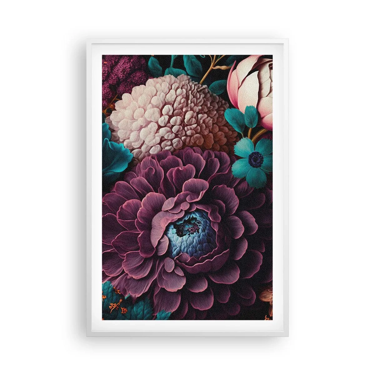 Poster în ramă albă - Natura în abundență - 61x91 cm