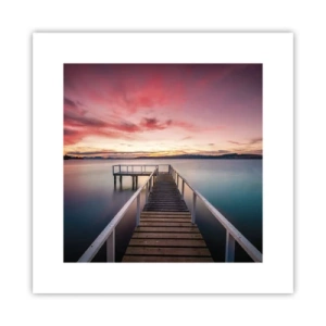 Poster - Flacăra blândă a serii - 30x30 cm