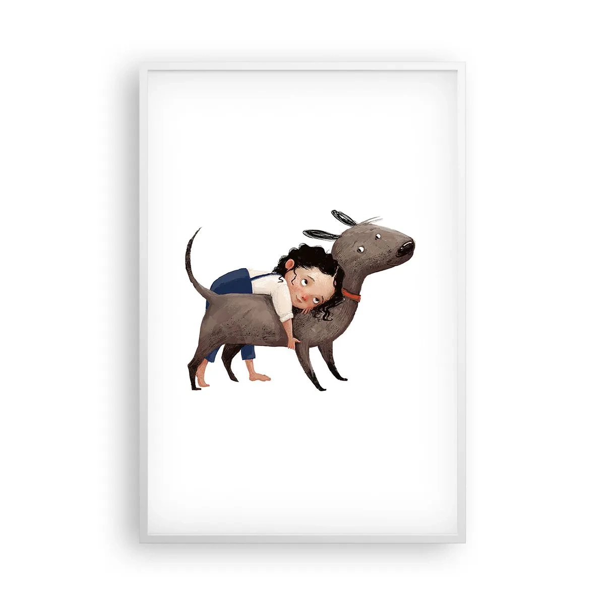 Poster în ramă albă - Cei mai buni prieteni - 61x91 cm