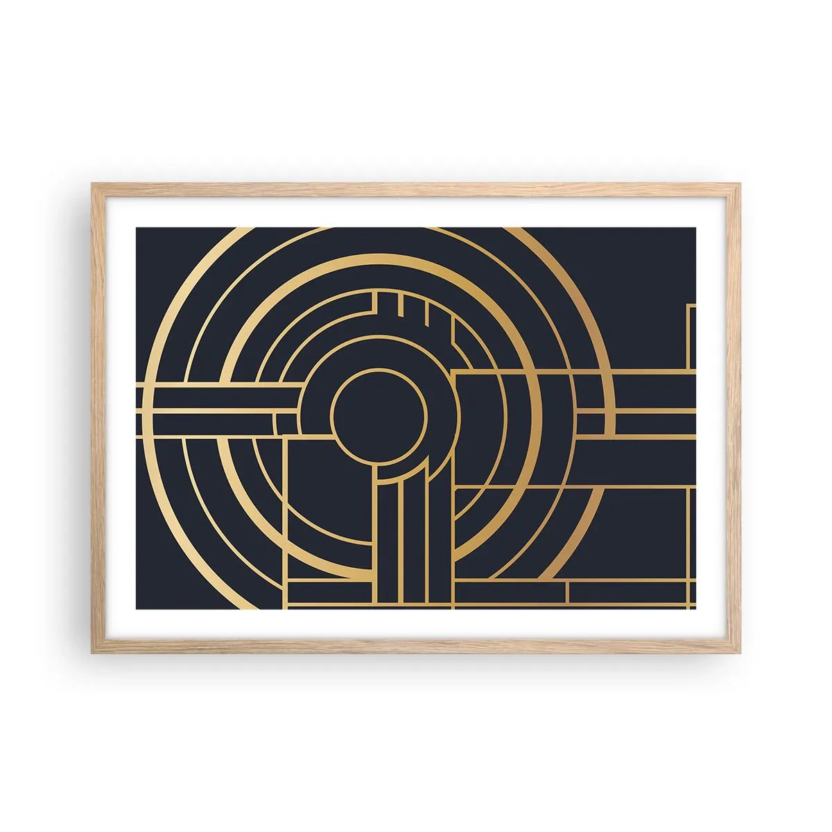 Poster în ramă de stejar deschis - Întoarcerea lucrurilor - 70x50 cm