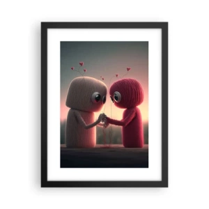 Poster în ramă neagră - Toată lumea are voie să iubească - 30x40 cm