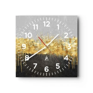 Ceas de perete - Ceas pe sticlă - Înăuntru și în sus - 40x40 cm