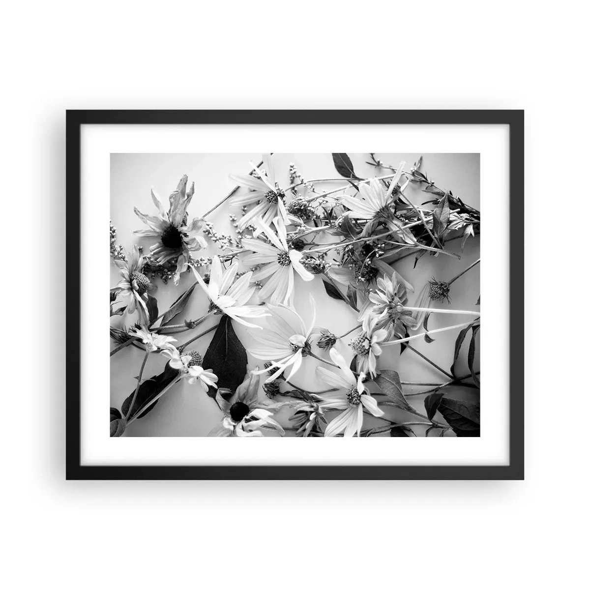 Poster în ramă neagră - Un altfel de buchet - 50x40 cm