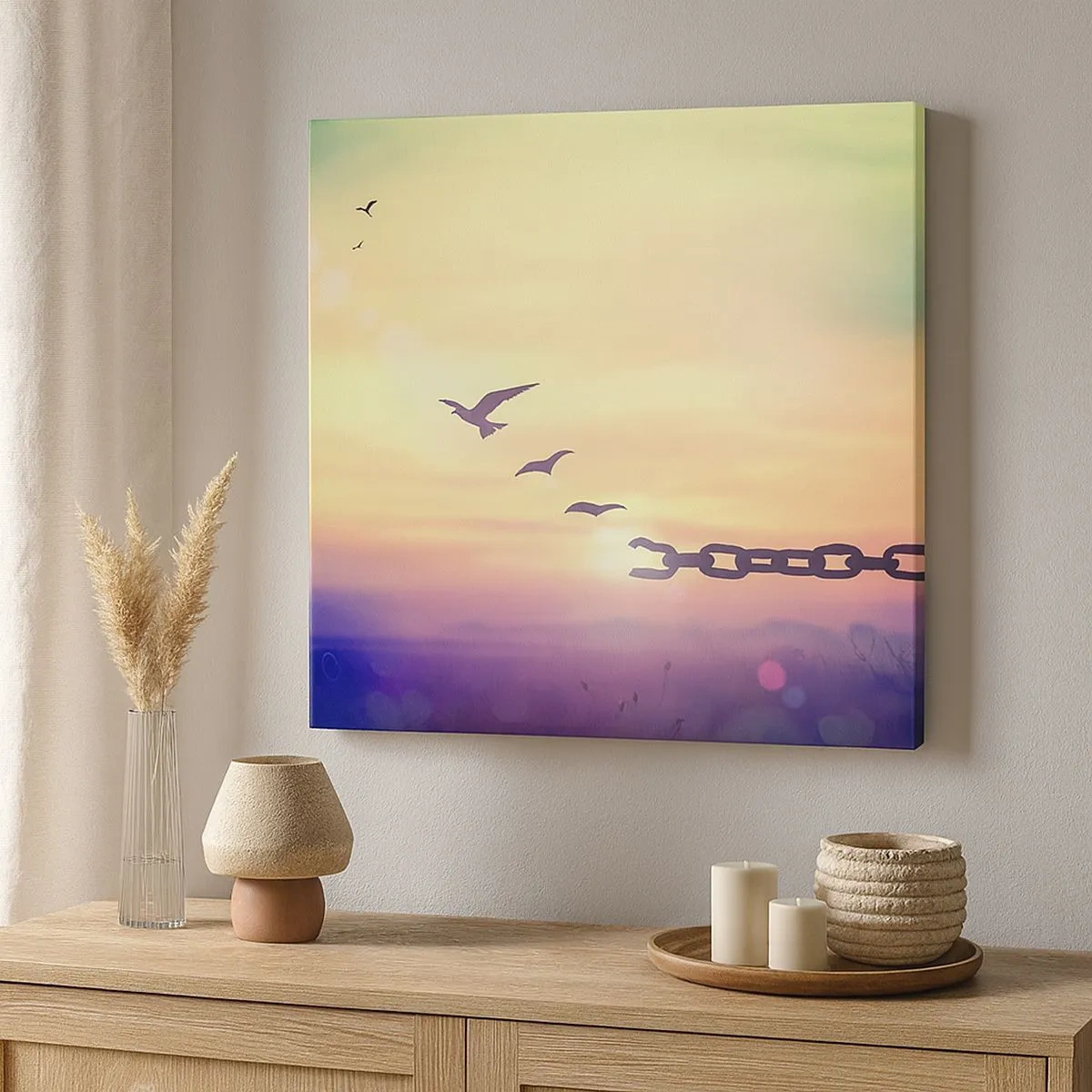 Tablou pe pânză - Victoria libertății - 30x30 cm