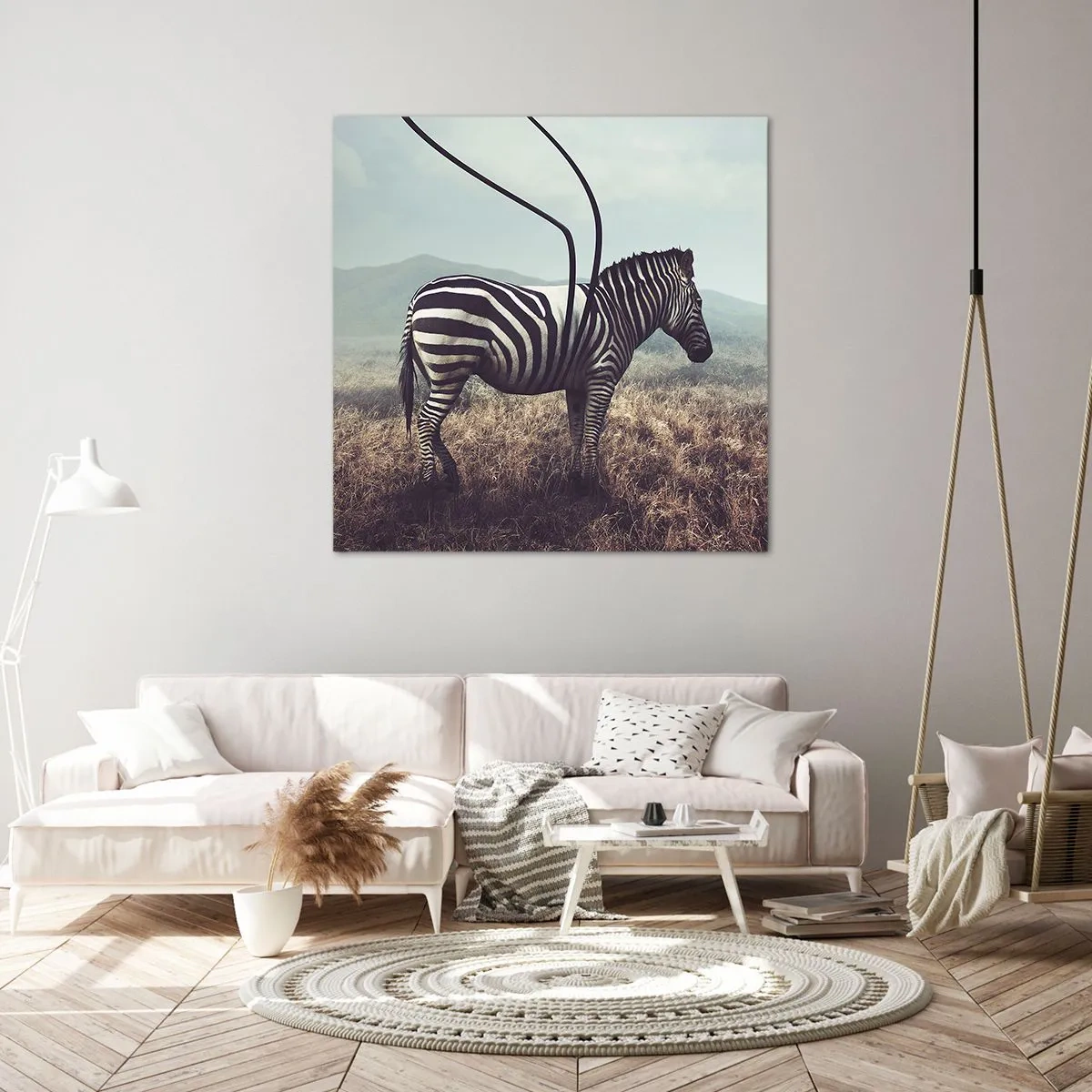 Tablou pe pânză - Atenție! Defecțiune - 40x40 cm