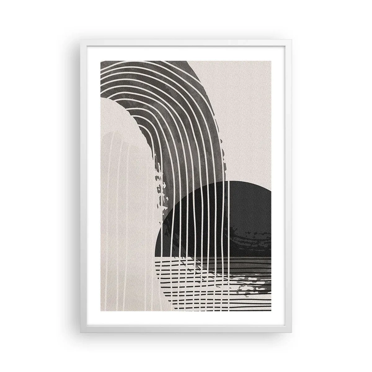 Poster în ramă albă - Până acolo și înapoi - 50x70 cm