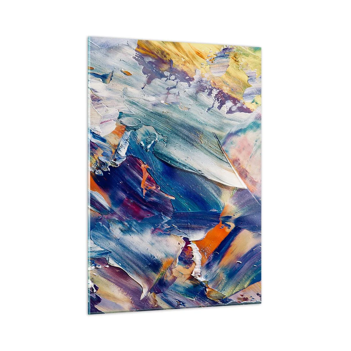 Tablou pe sticlă - Confuzie de culori - 50x70 cm