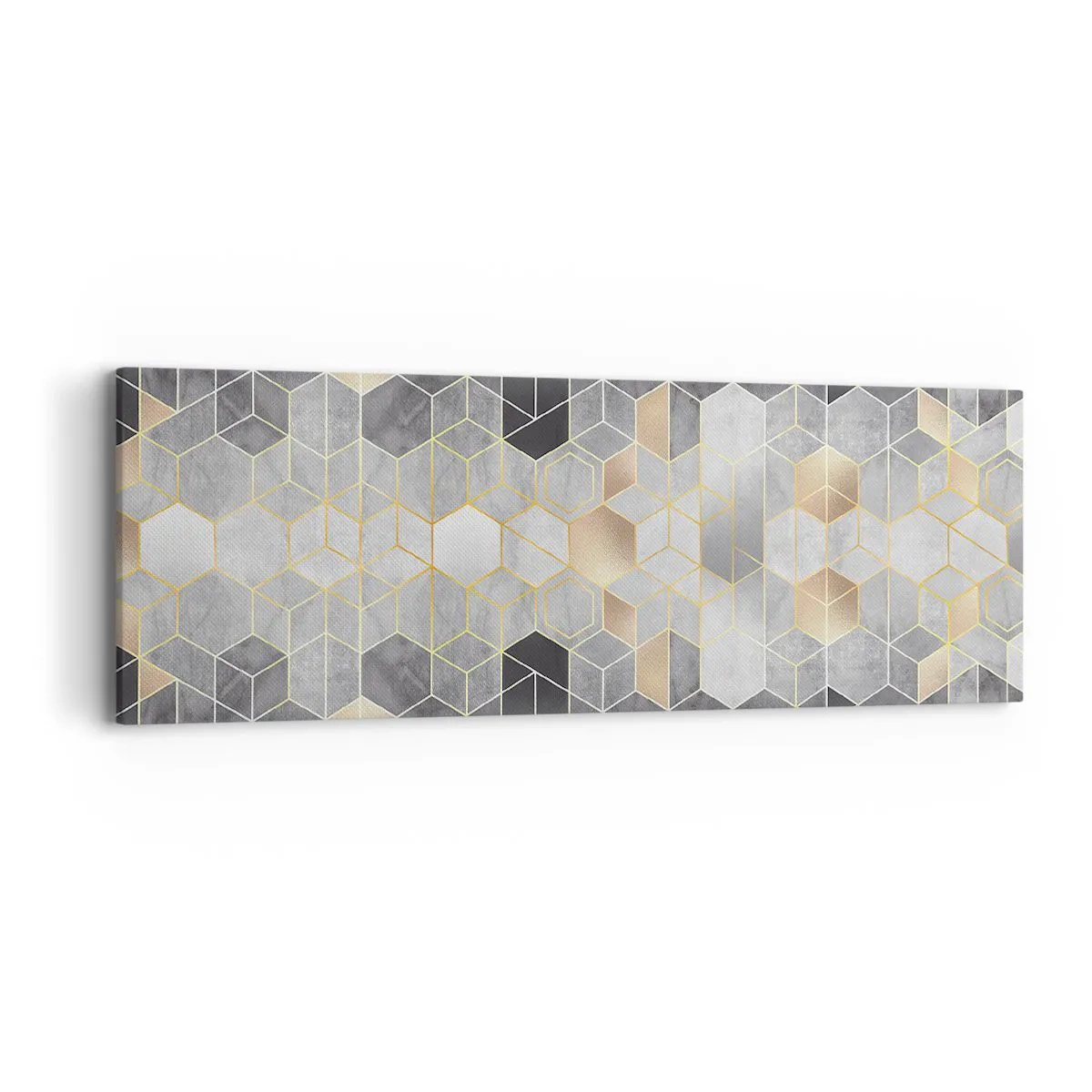 Tablou pe pânză - Compoziție diamantată - 90x30 cm