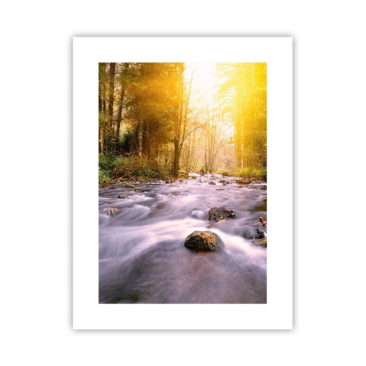 Poster - Malachit în rame de argint și aur - 30x40 cm