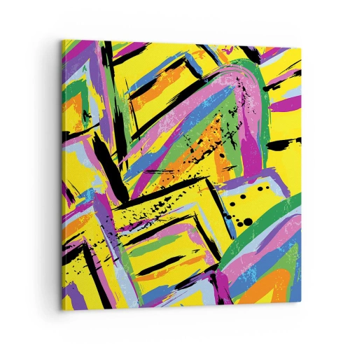 Tablou pe pânză - Strigă de bucurie - 60x60 cm