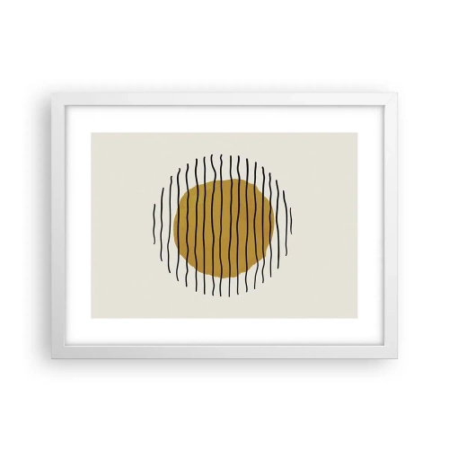 Poster în ramă albă - Abstracție tremurândă de căldură - 40x30 cm