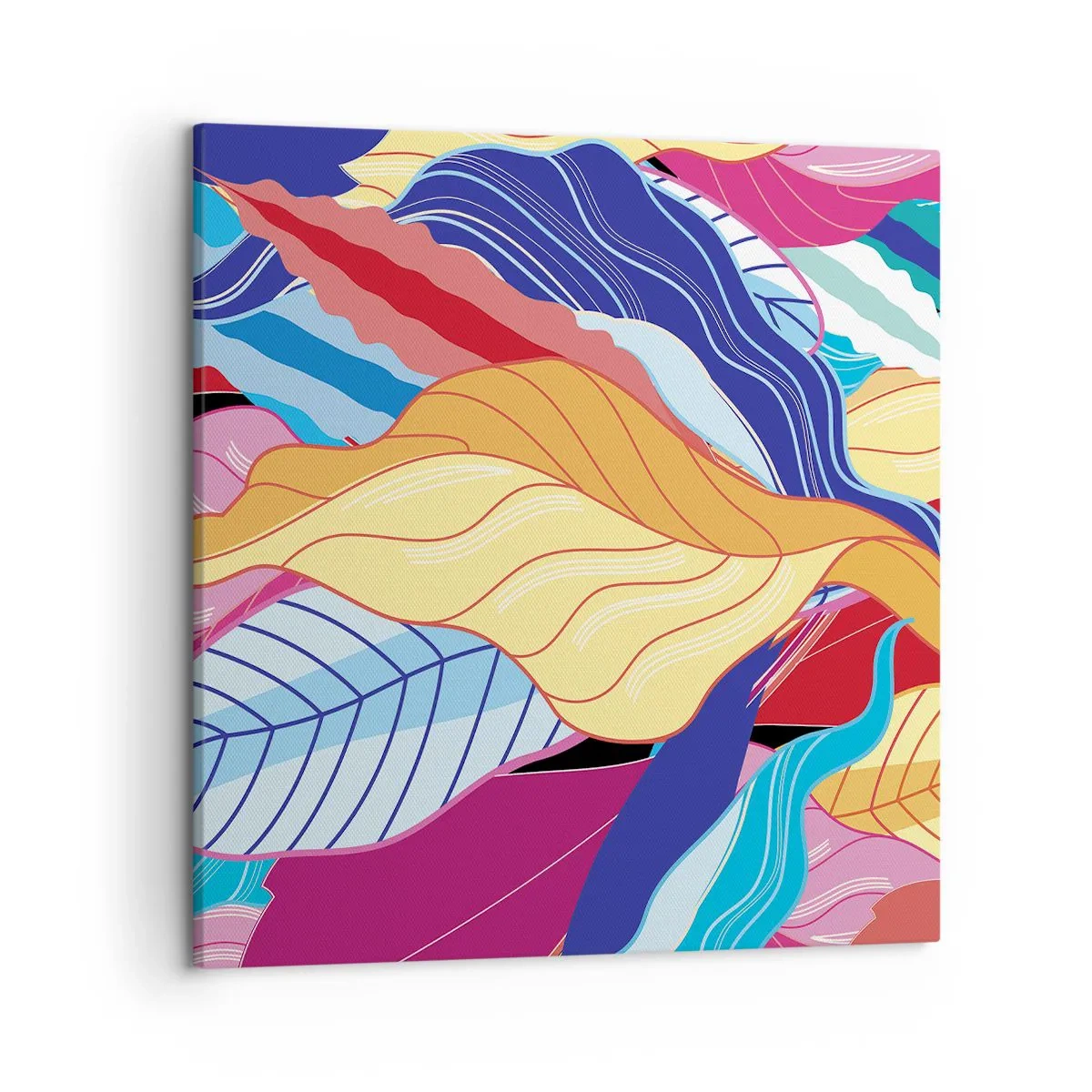 Tablou pe pânză - O dezordine colorată - 50x50 cm