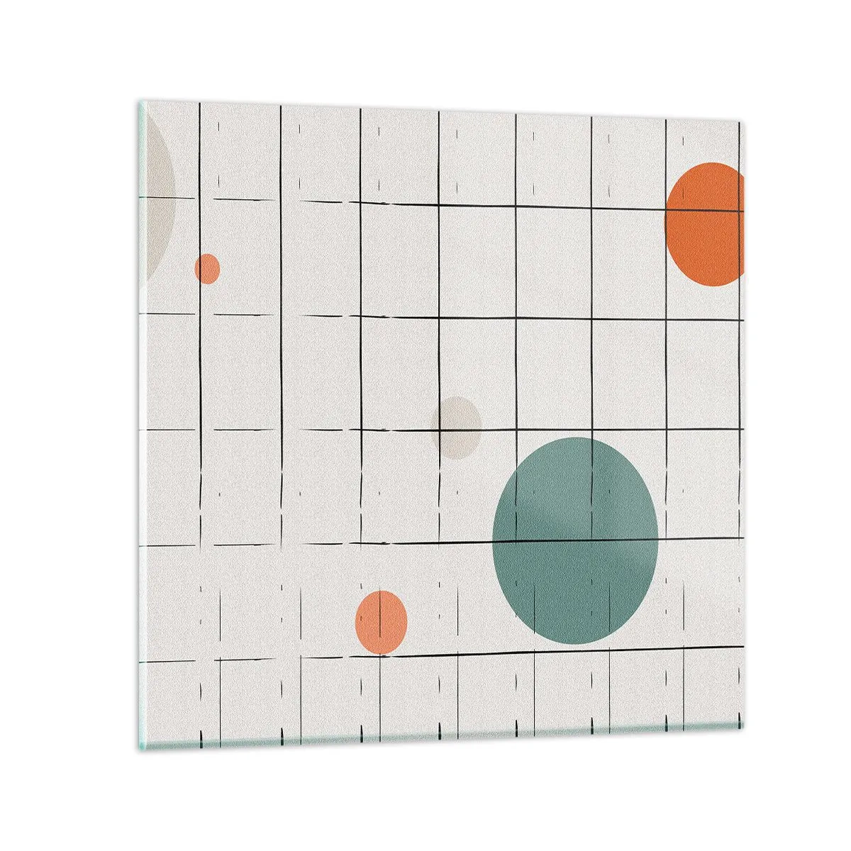 Tablou pe sticlă - În capcană. Noi sau ele? - 60x60 cm