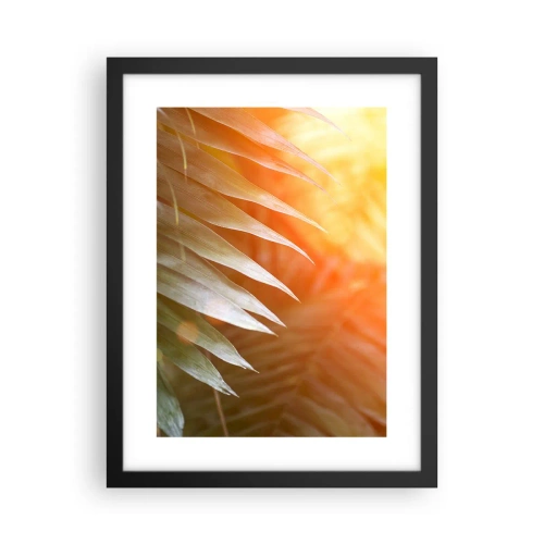 Poster în ramă neagră - Dimineață în junglă - 30x40 cm