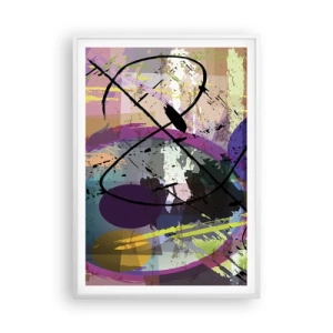 Poster în ramă albă - Poate fi drept sau de jur împrejur - 70x100 cm