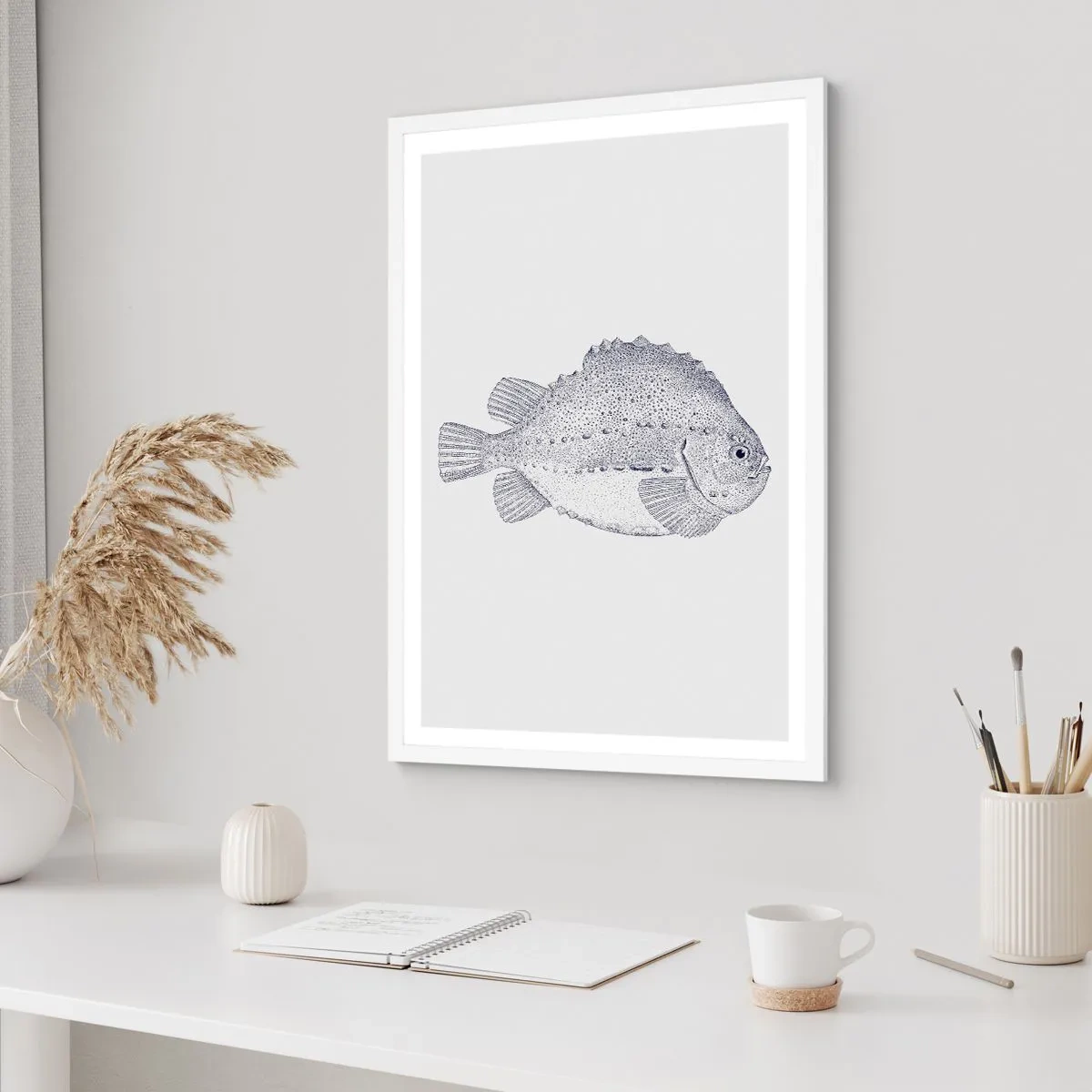 Poster în ramă albă - Pentru albumul naturalistului - 30x40 cm