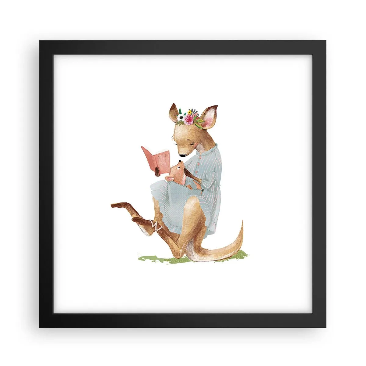 Poster în ramă neagră - Citește-mi, mamă - 30x30 cm