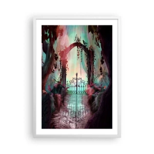 Poster în ramă albă - Grădina secretă - 50x70 cm