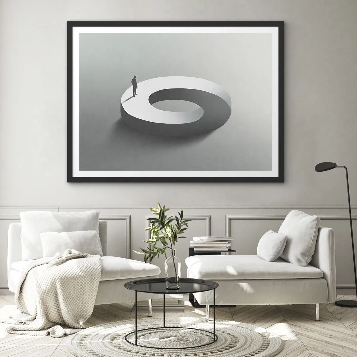 Poster în ramă neagră - Înțelegi ceva? - 50x40 cm