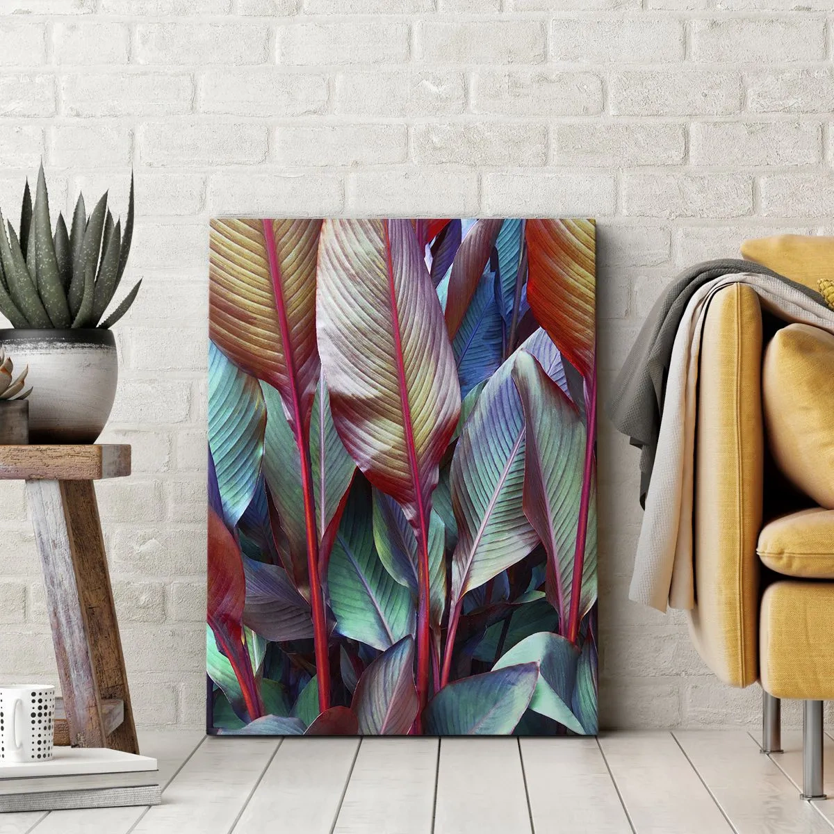 Tablou pe pânză - Tufiș colorat - 50x70 cm