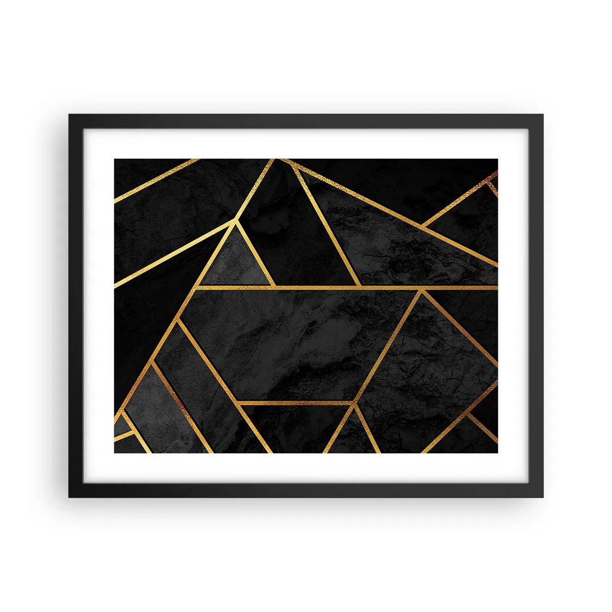 Poster în ramă neagră - Întuneric și lumină - 50x40 cm