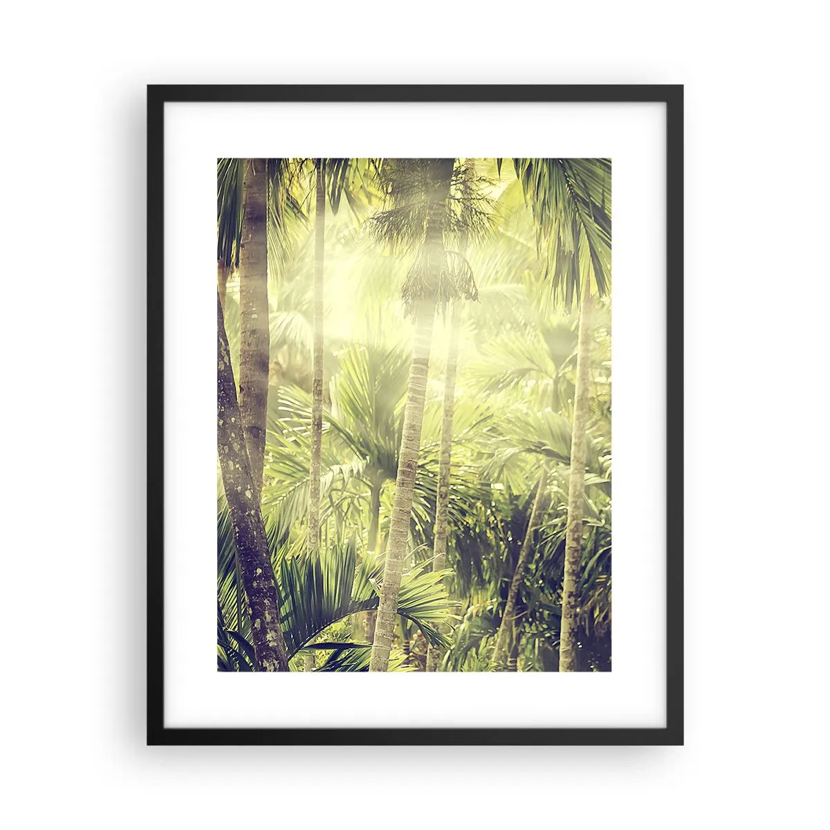Poster în ramă neagră - Ardoare verde - 40x50 cm