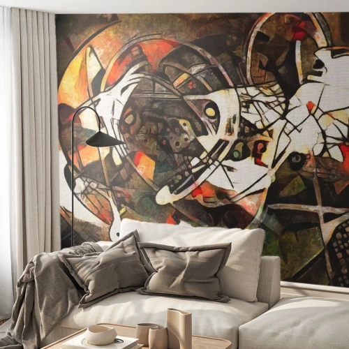 Tapet Standard Eco - Auziți mișcarea? - Abstracția, Cubism, Bucată - 400x280 cm