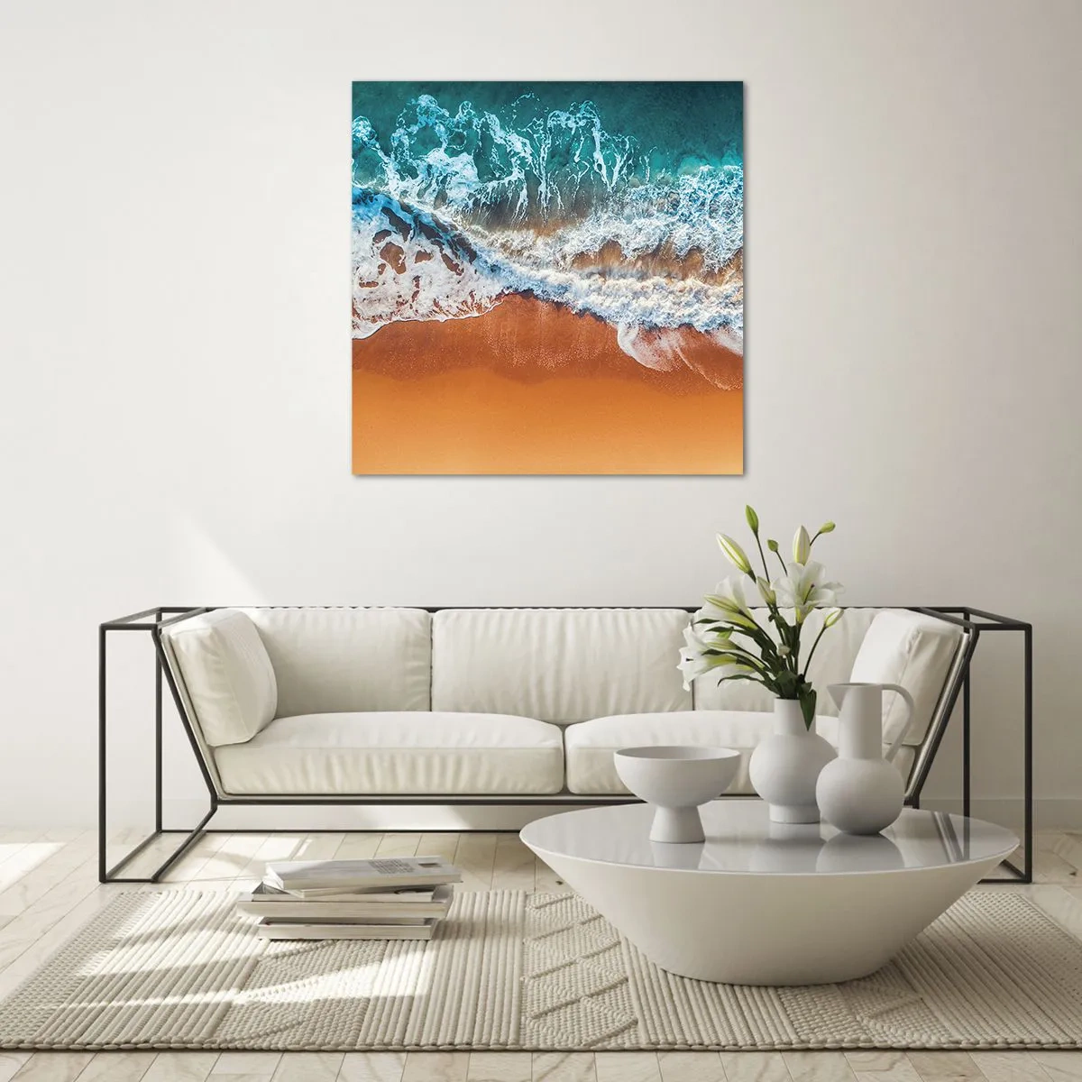 Tablou pe sticlă - Întotdeauna în tandem - 40x40 cm