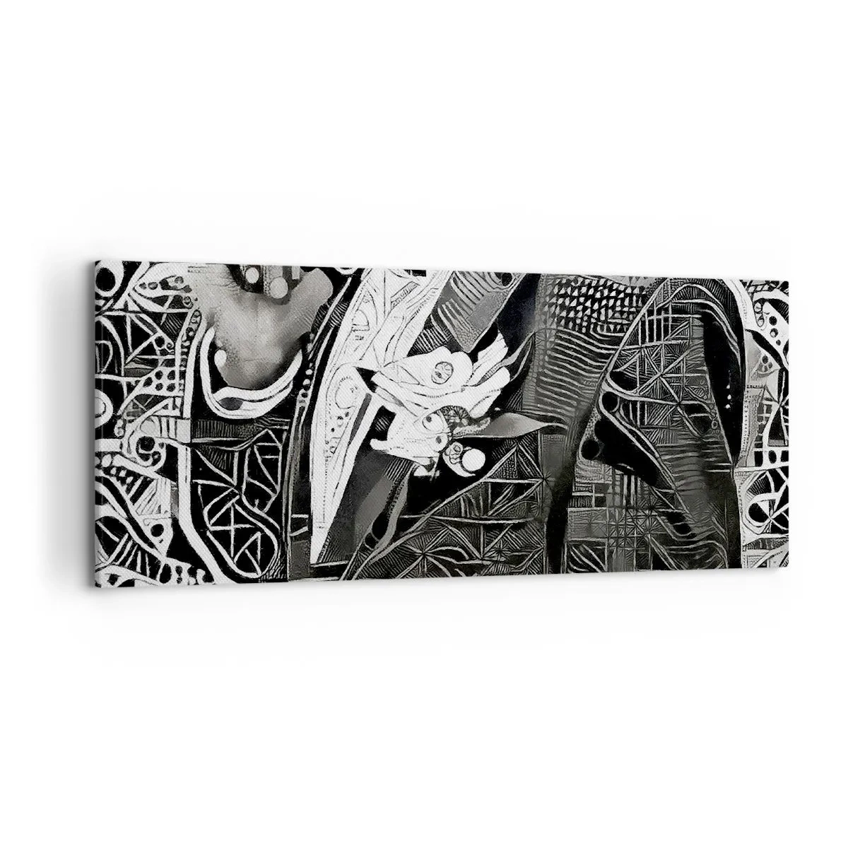 Tablou pe pânză - Doar un om aparent gri - 120x50 cm