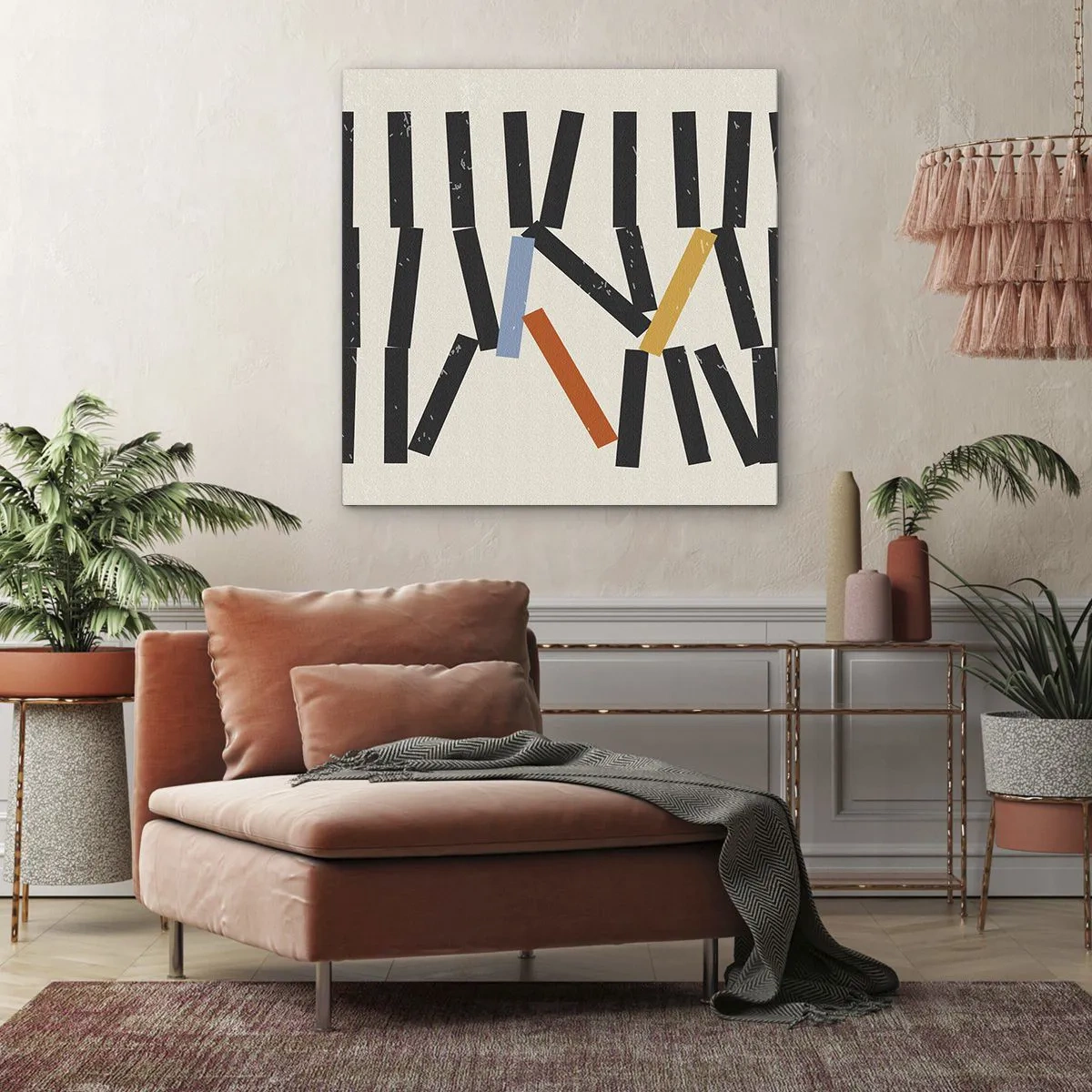Tablou pe pânză - Domino - compoziție - 30x30 cm