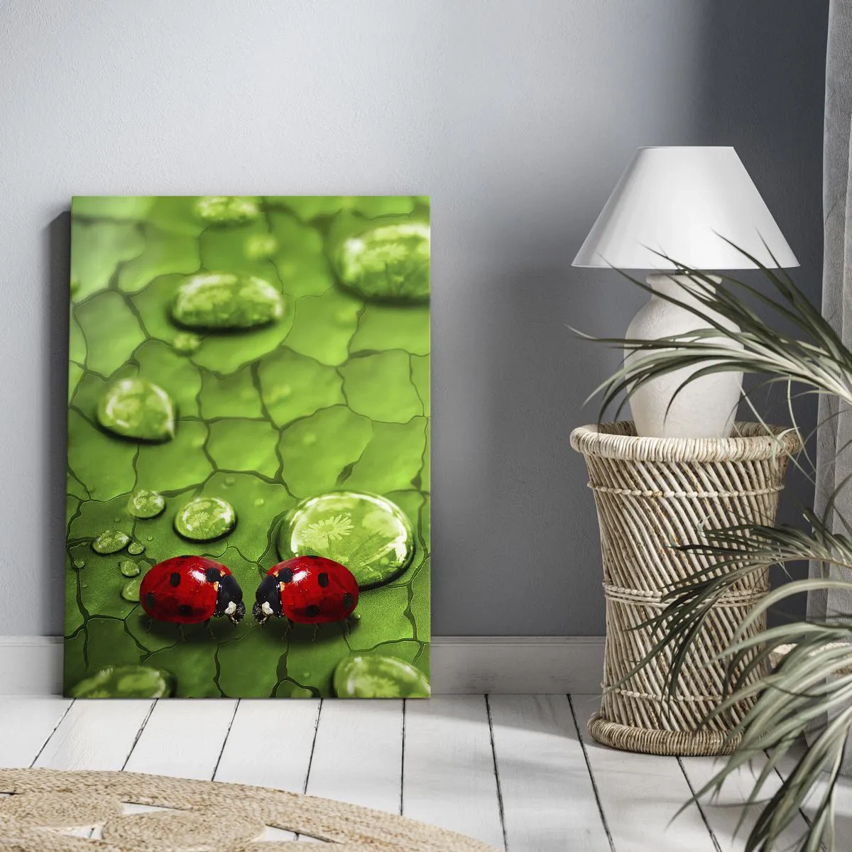 Tablou pe pânză - Întâlnire în verde - 45x80 cm