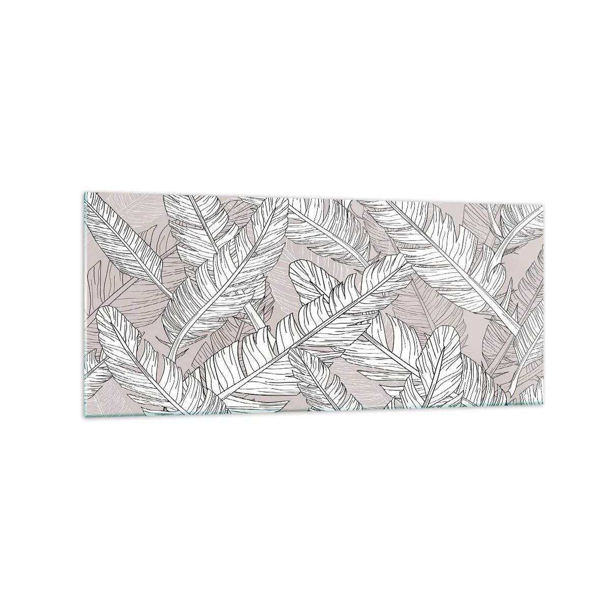 Tablou pe sticlă - Vijelie cu pene - 120x50 cm