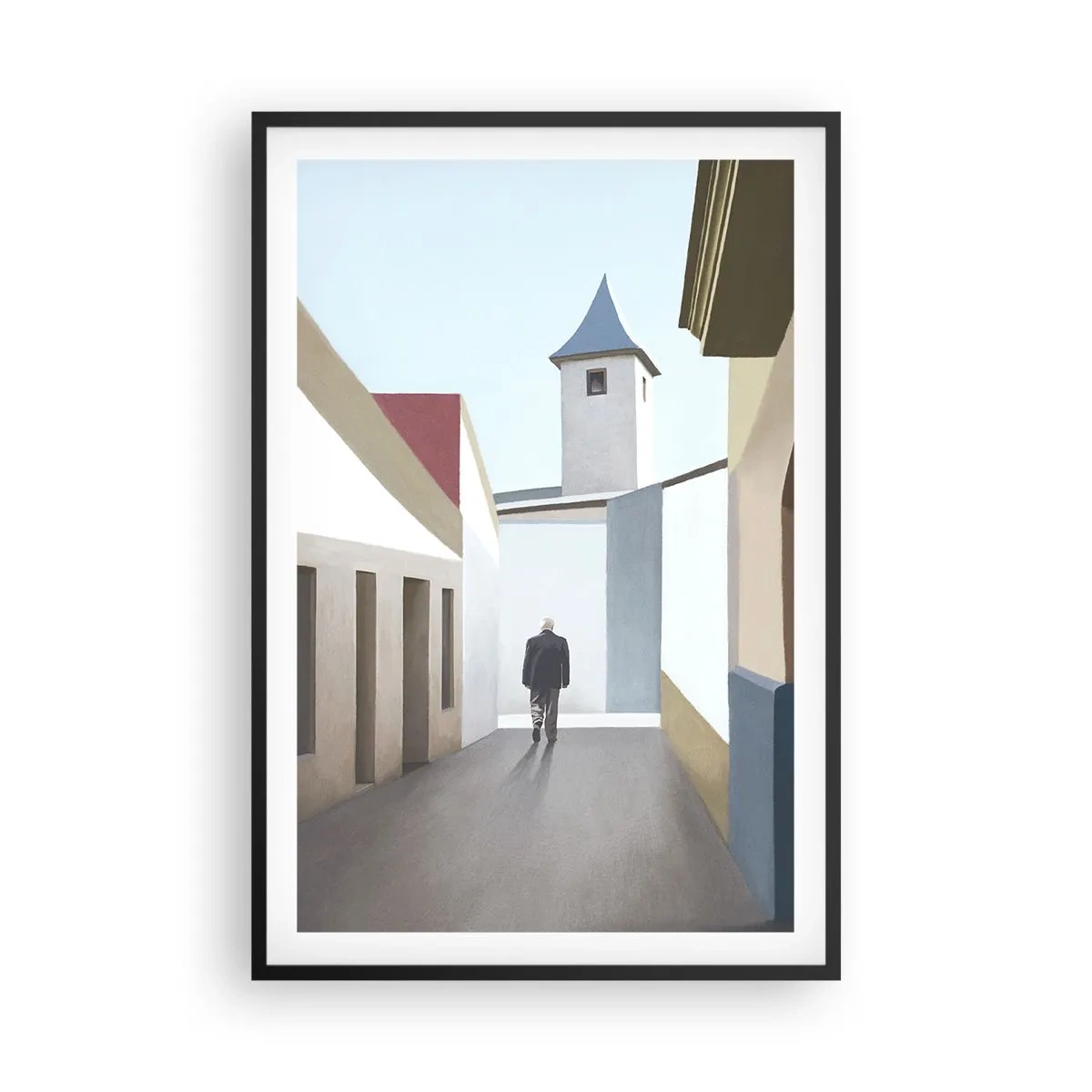 Poster în ramă neagră - Plimbare însorită - 61x91 cm
