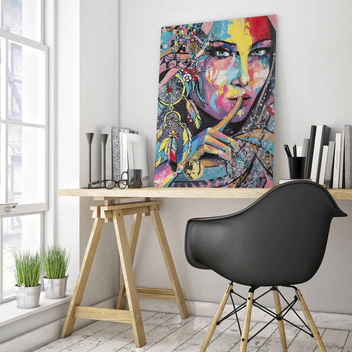Tablou pe sticlă - Taci până când înțelegi - 50x70 cm