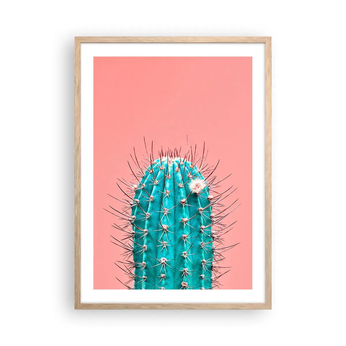 Poster în ramă de stejar deschis - Doar privește - 50x70 cm