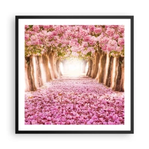Poster în ramă neagră - Drumul spre paradis - 60x60 cm