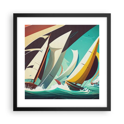 Poster în ramă neagră - Voinici și învingători - 40x40 cm