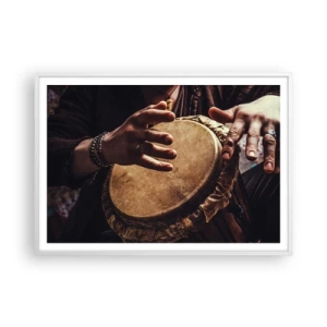 Poster în ramă albă - În ritmul inimii - 100x70 cm