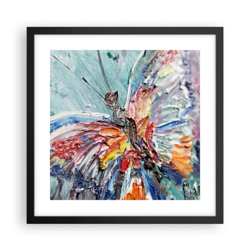 Poster în ramă neagră - Pictat de natura - 40x40 cm