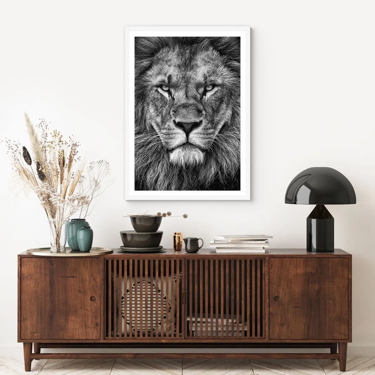 Poster în ramă albă - În ținuta de încoronare - 70x100 cm