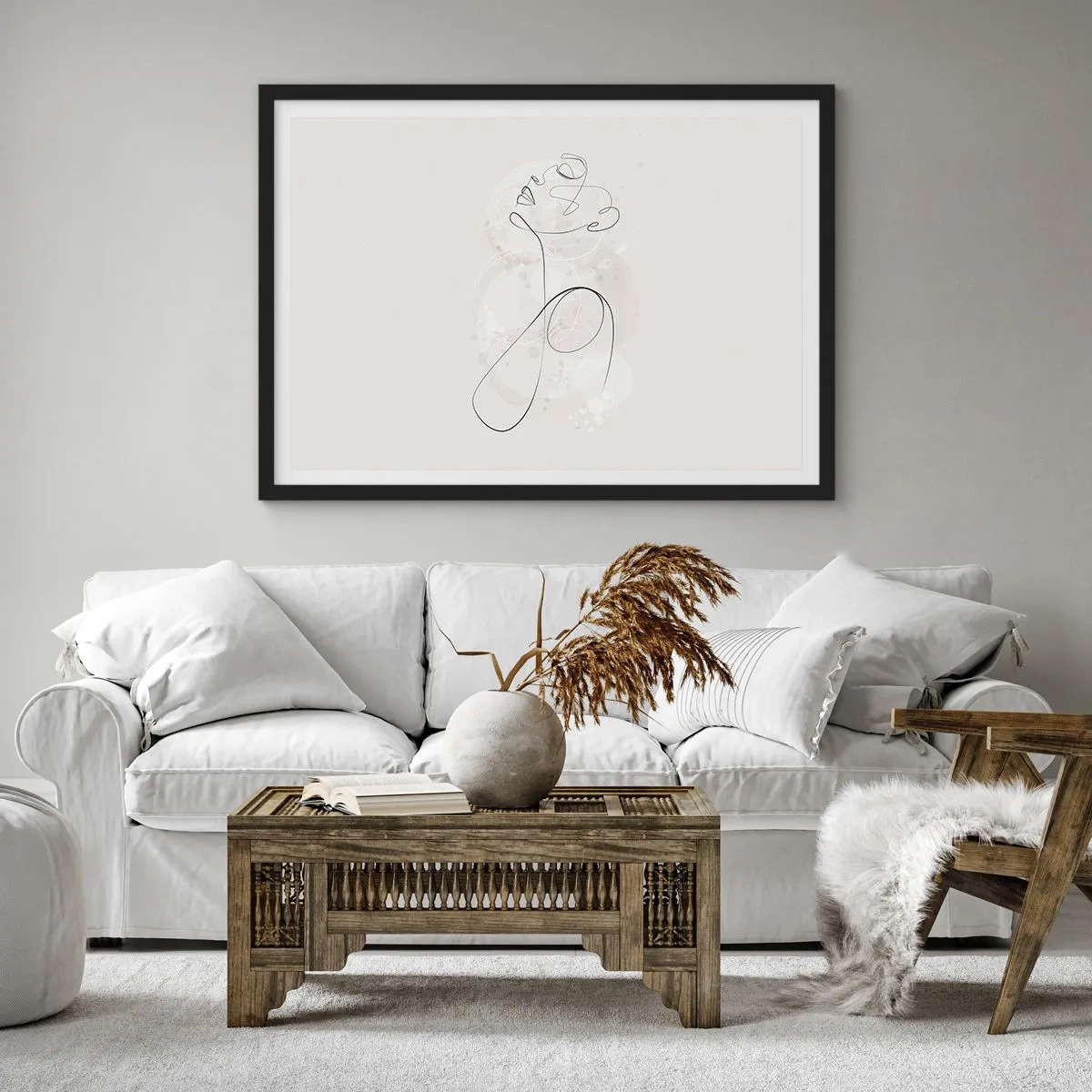 Poster în ramă neagră - Spirala frumuseții - 70x50 cm