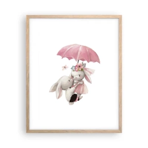 Poster în ramă de stejar deschis - Pur și simplu dragoste - 40x50 cm