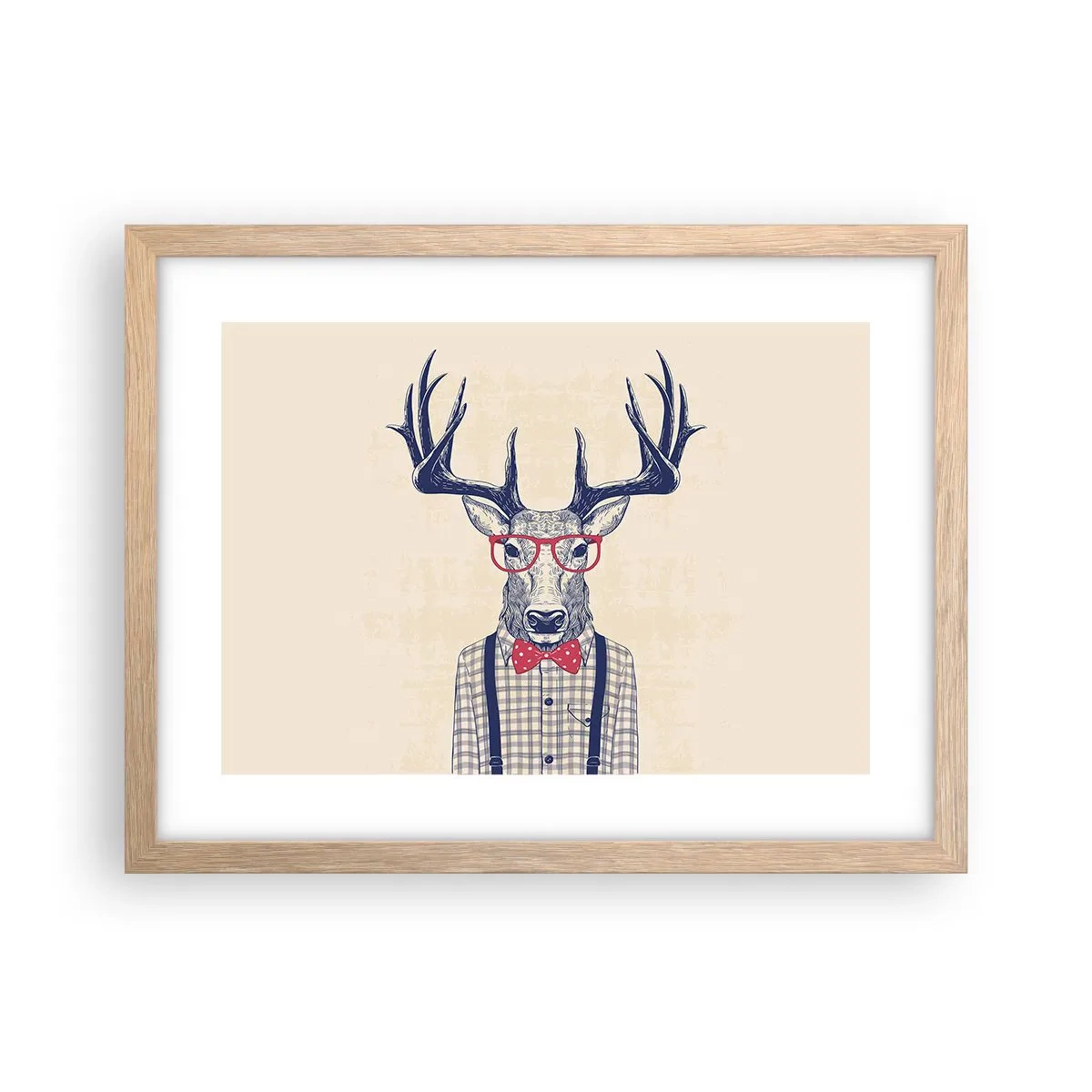 Poster în ramă de stejar deschis - O extravaganță jucăușă - 40x30 cm