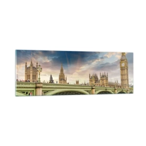 Tablou pe sticlă - Timpul s-a oprit în Imperiu - 90x30 cm