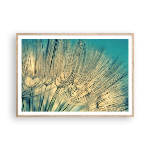 Poster în ramă de stejar deschis - Așteptând vântul - 100x70 cm