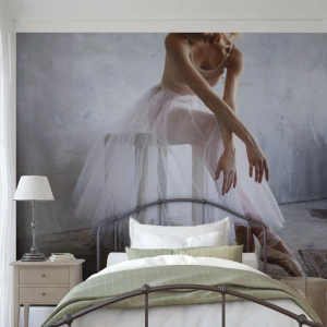 Tapet Premium Canvas - Înainte ca luminile rampei să strălucească - Balerină, Balet, Dans - 200x140 cm